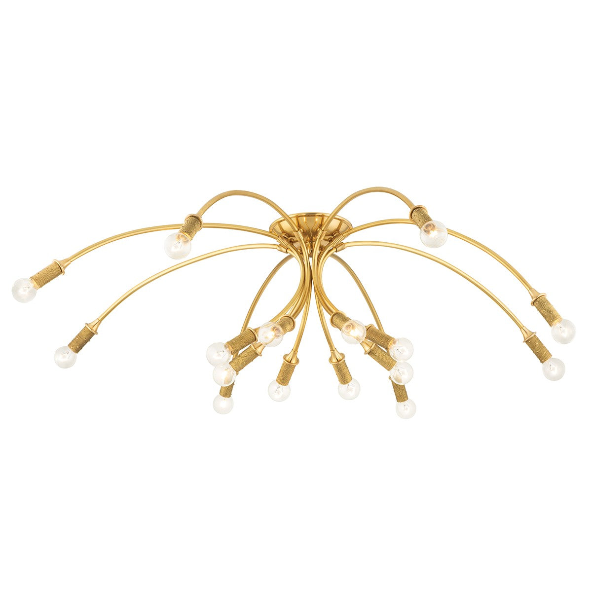 Hudson Valley - 1548-AGB - 16 Light Semi Flush Mount - Amboy - Aged Brass