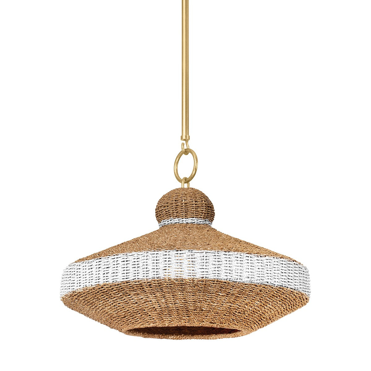 Hudson Valley - 1820-VGL - One Light Pendant - Bethel - Vintage Gold Leaf