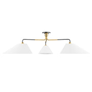Hudson Valley - KBS1751803-AOB - Three Light Semi Flush Mount - Duo - Aged Old Bronze