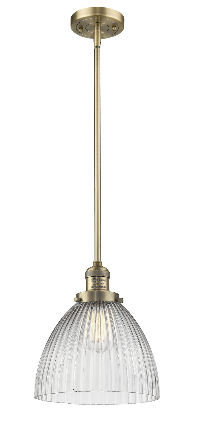 Innovations - 201S-BB-G222 - One Light Mini Pendant - Franklin Restoration - Brushed Brass