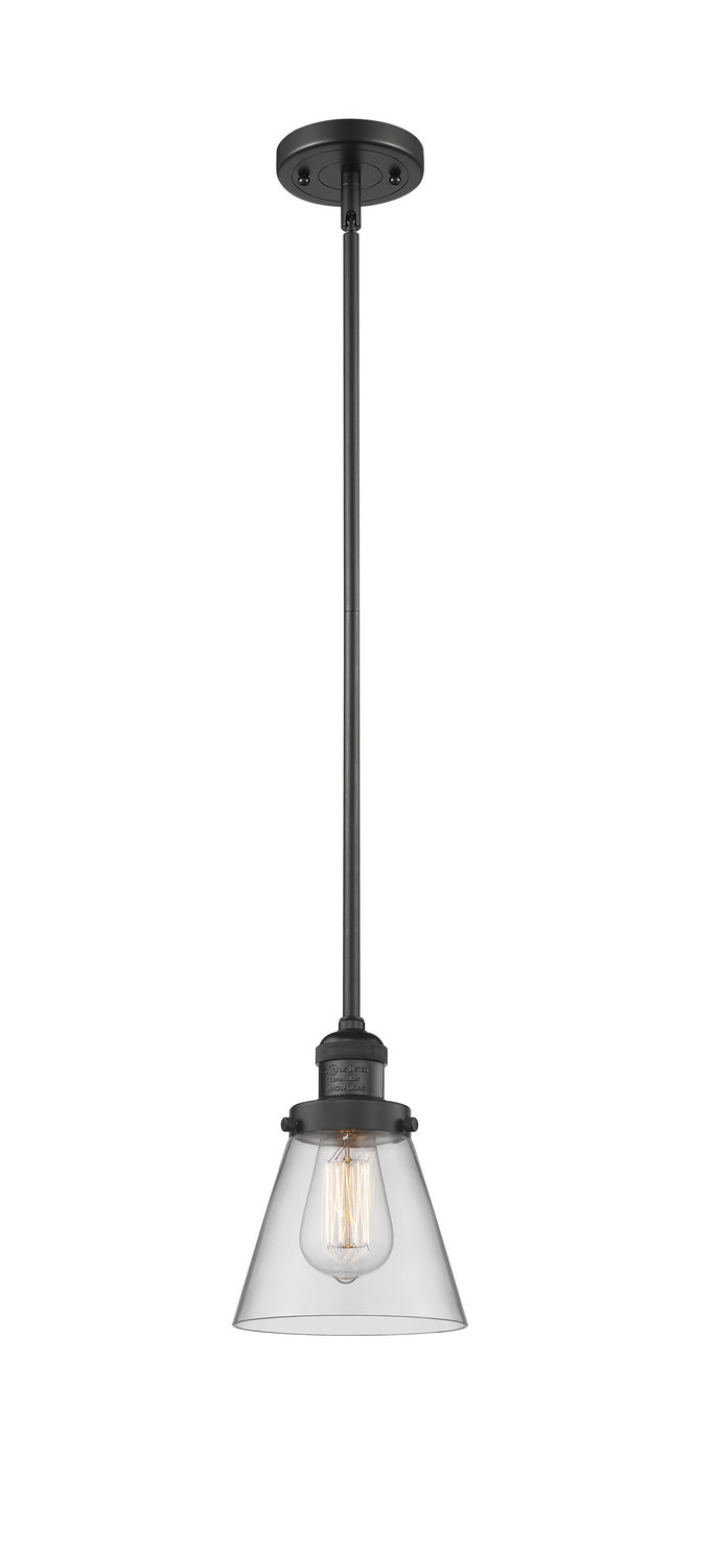 Innovations - 201S-BK-G62 - One Light Mini Pendant - Franklin Restoration - Matte Black