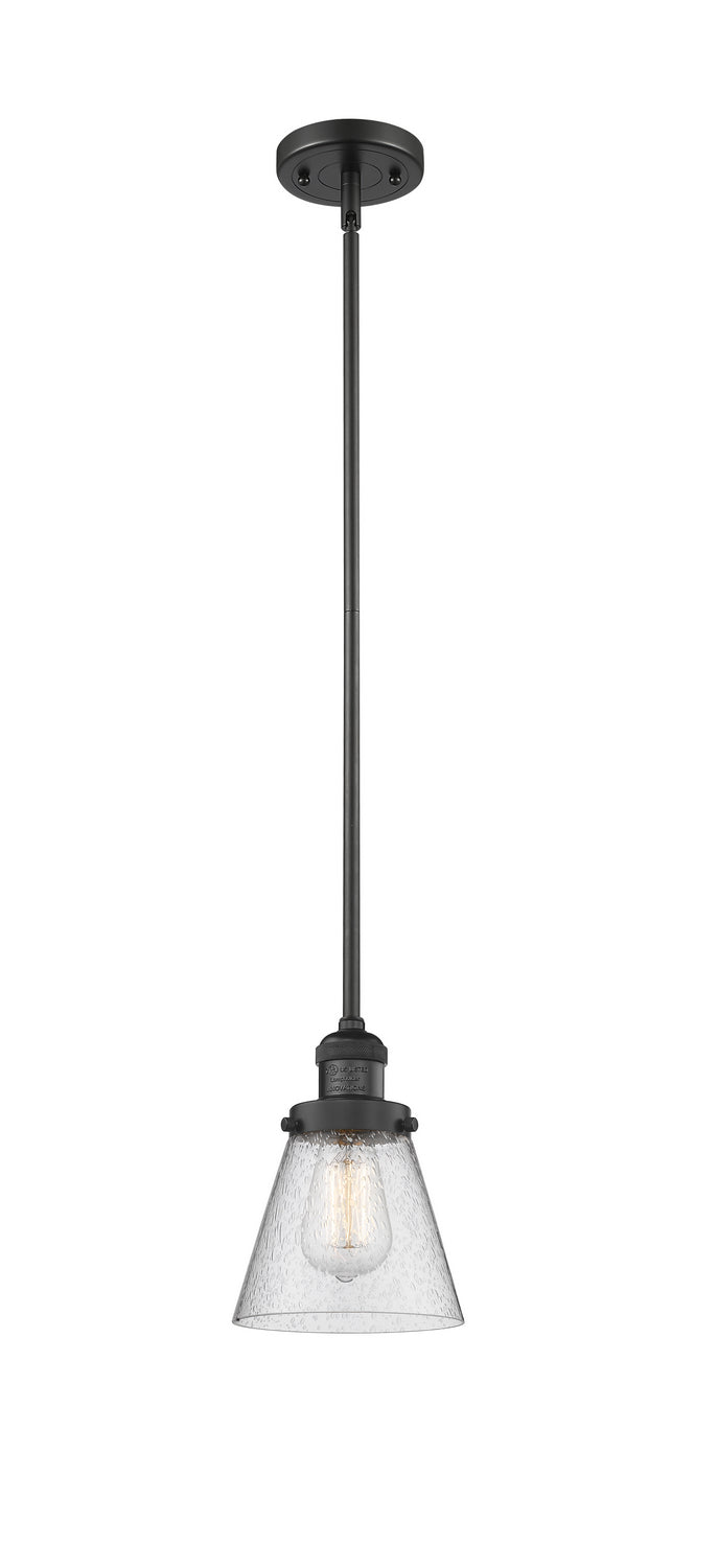 Innovations - 201S-BK-G64 - One Light Mini Pendant - Franklin Restoration - Matte Black