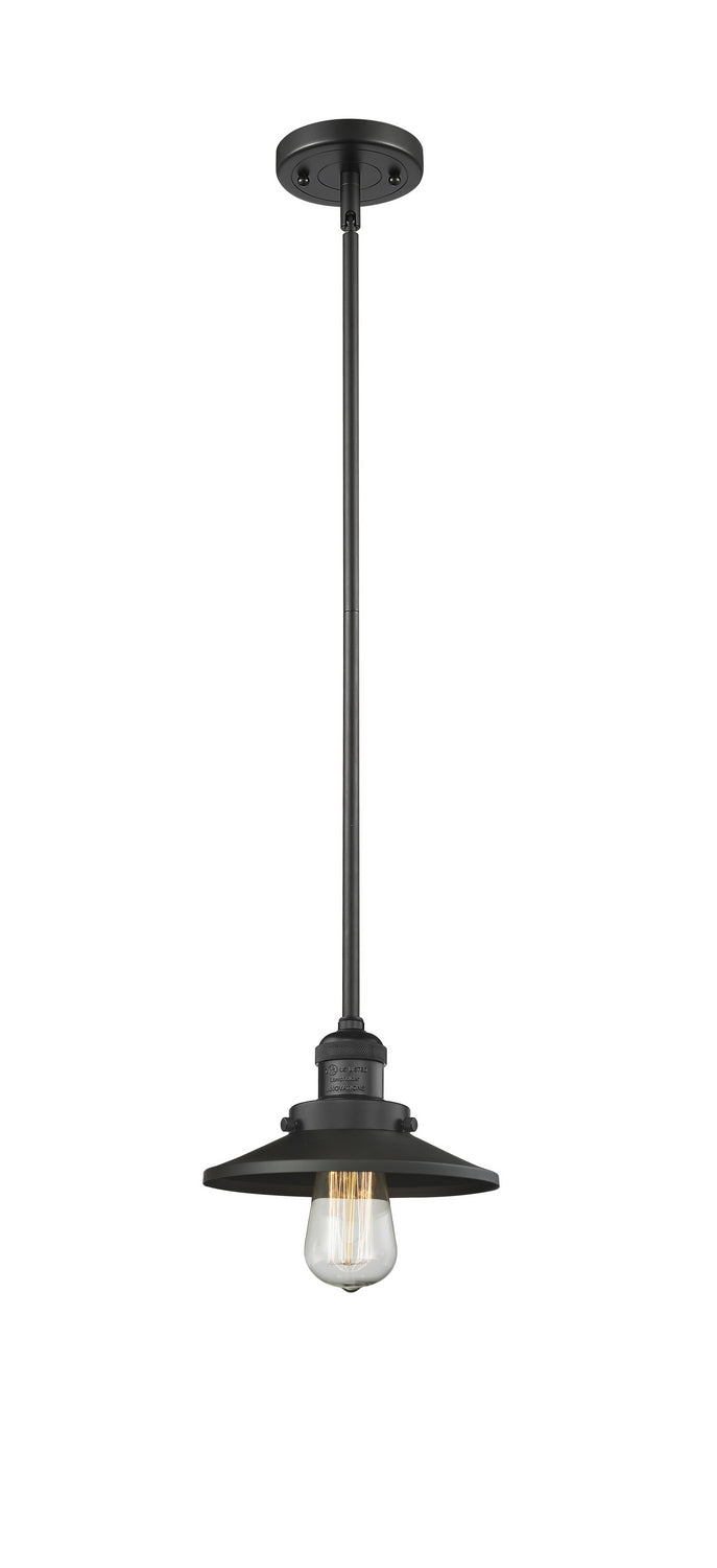 Innovations - 201S-BK-M6 - One Light Mini Pendant - Franklin Restoration - Matte Black