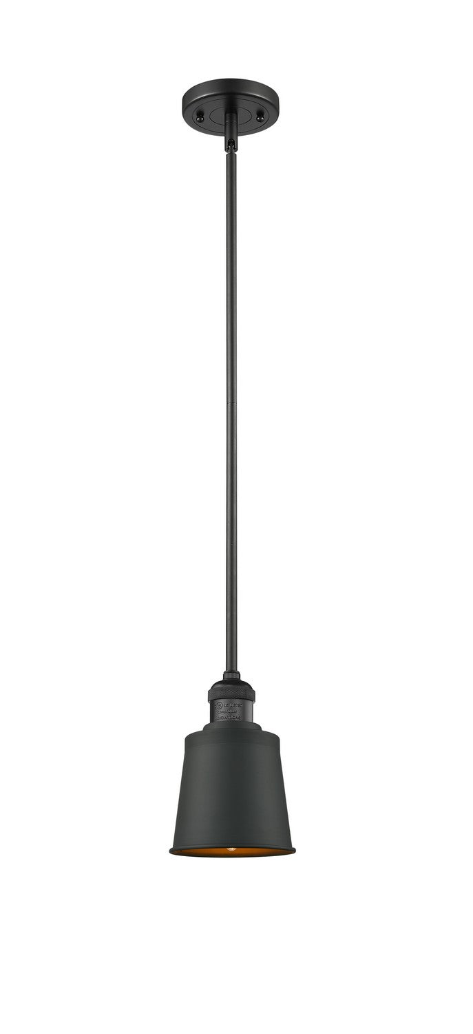 Innovations - 201S-BK-M9-BK - One Light Mini Pendant - Franklin Restoration - Matte Black