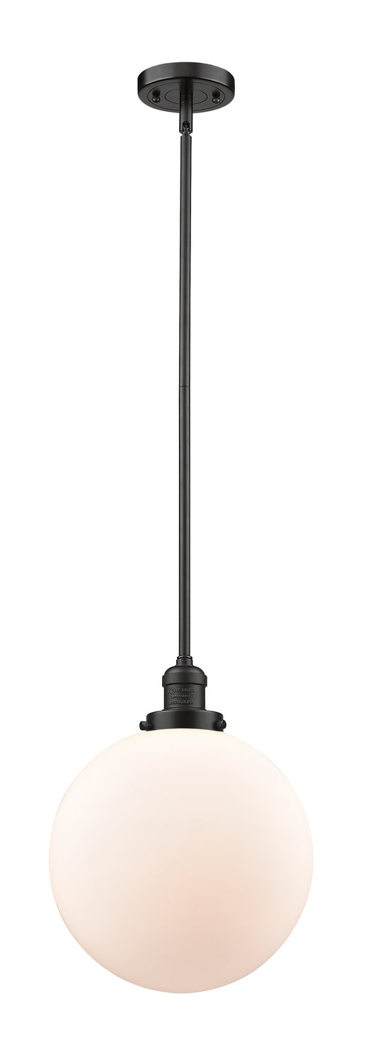 Innovations - 201S-OB-G201-12 - One Light Mini Pendant - Franklin Restoration - Oil Rubbed Bronze