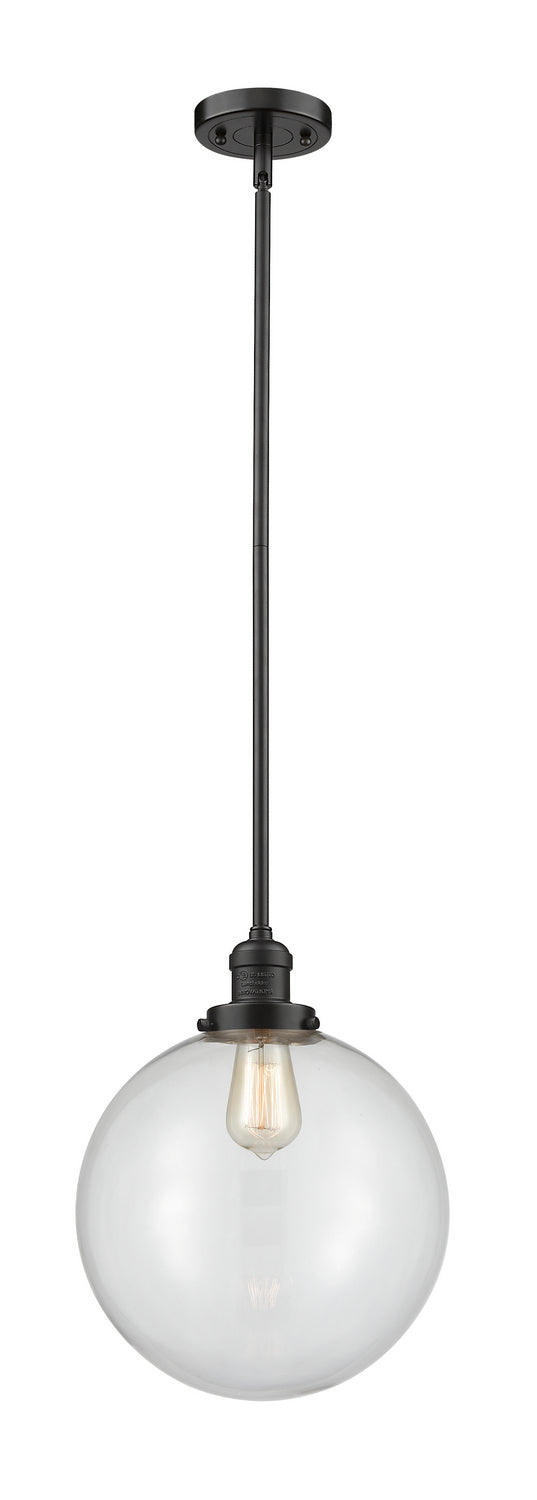 Innovations - 201S-OB-G202-12 - One Light Mini Pendant - Franklin Restoration - Oil Rubbed Bronze