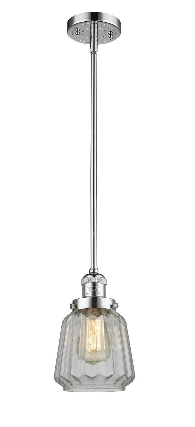 Innovations - 201S-PC-G142 - One Light Mini Pendant - Franklin Restoration - Polished Chrome