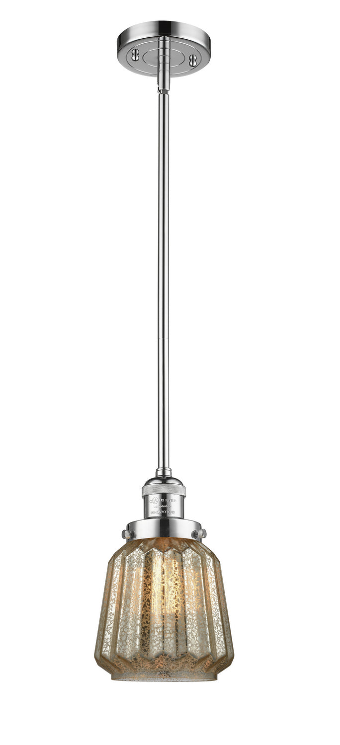 Innovations - 201S-PC-G146 - One Light Mini Pendant - Franklin Restoration - Polished Chrome