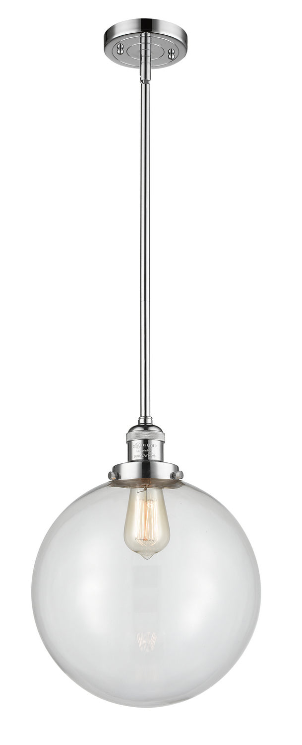 Innovations - 201S-PC-G202-12 - One Light Mini Pendant - Franklin Restoration - Polished Chrome