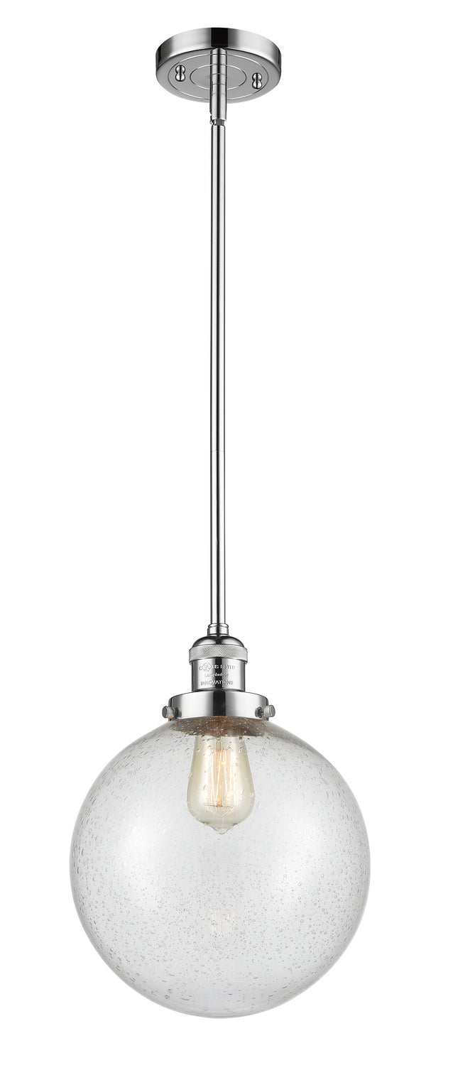 Innovations - 201S-PC-G204-10 - One Light Mini Pendant - Franklin Restoration - Polished Chrome