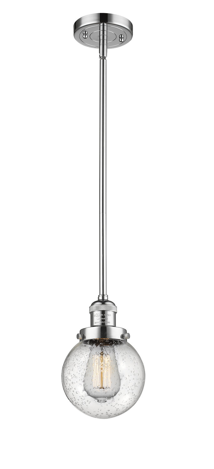 Innovations - 201S-PC-G204-6 - One Light Mini Pendant - Franklin Restoration - Polished Chrome
