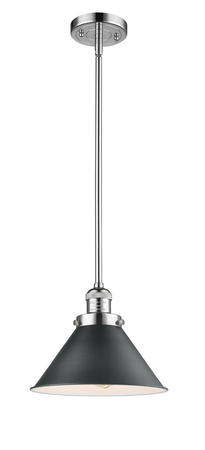 Innovations - 201S-PC-M10-BK - One Light Mini Pendant - Franklin Restoration - Polished Chrome