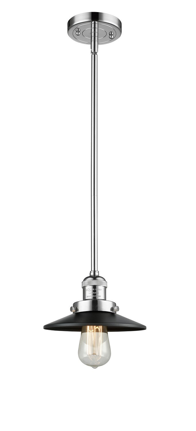 Innovations - 201S-PC-M6-BK - One Light Mini Pendant - Franklin Restoration - Polished Chrome