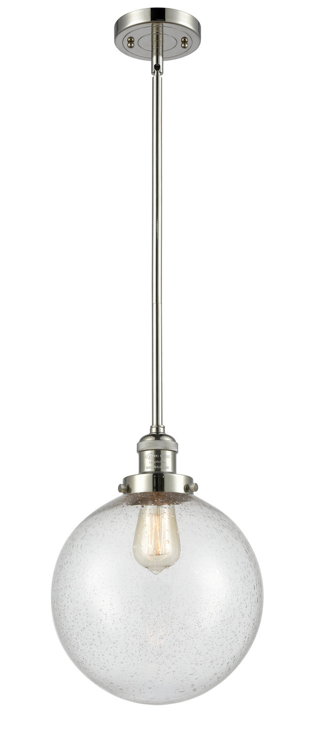 Innovations - 201S-PN-G204-10 - One Light Mini Pendant - Franklin Restoration - Polished Nickel