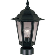 Maxim - 3001CLBK - One Light Outdoor Pole/Post Lantern - Builder Cast - Black