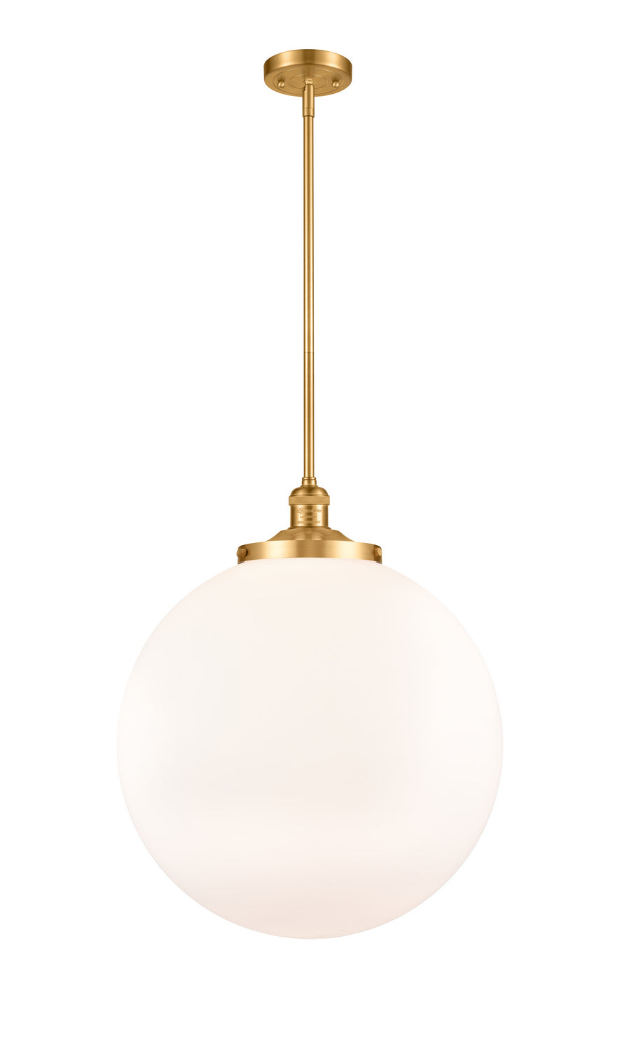 Innovations - 201S-SG-G201-18 - One Light Pendant - Franklin Restoration - Satin Gold