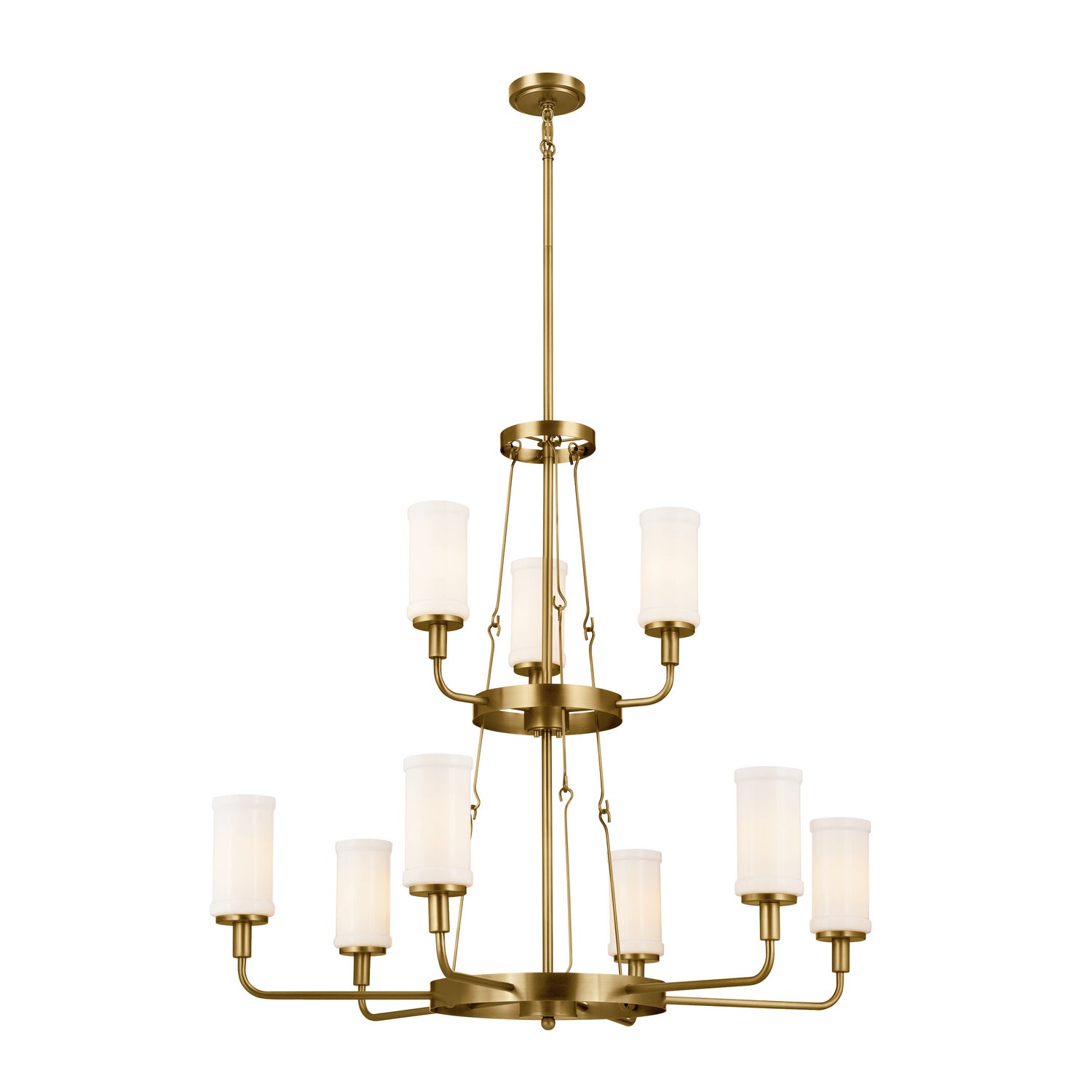 Kichler - 52452NBR - Nine Light Chandelier - Vetivene - Natural Brass