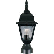 Maxim - 3006CLBK - One Light Outdoor Pole/Post Lantern - Builder Cast - Black