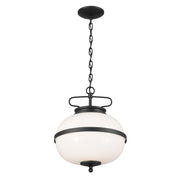 Kichler - 52478BKT - Two Light Pendant - Opal - Textured Black