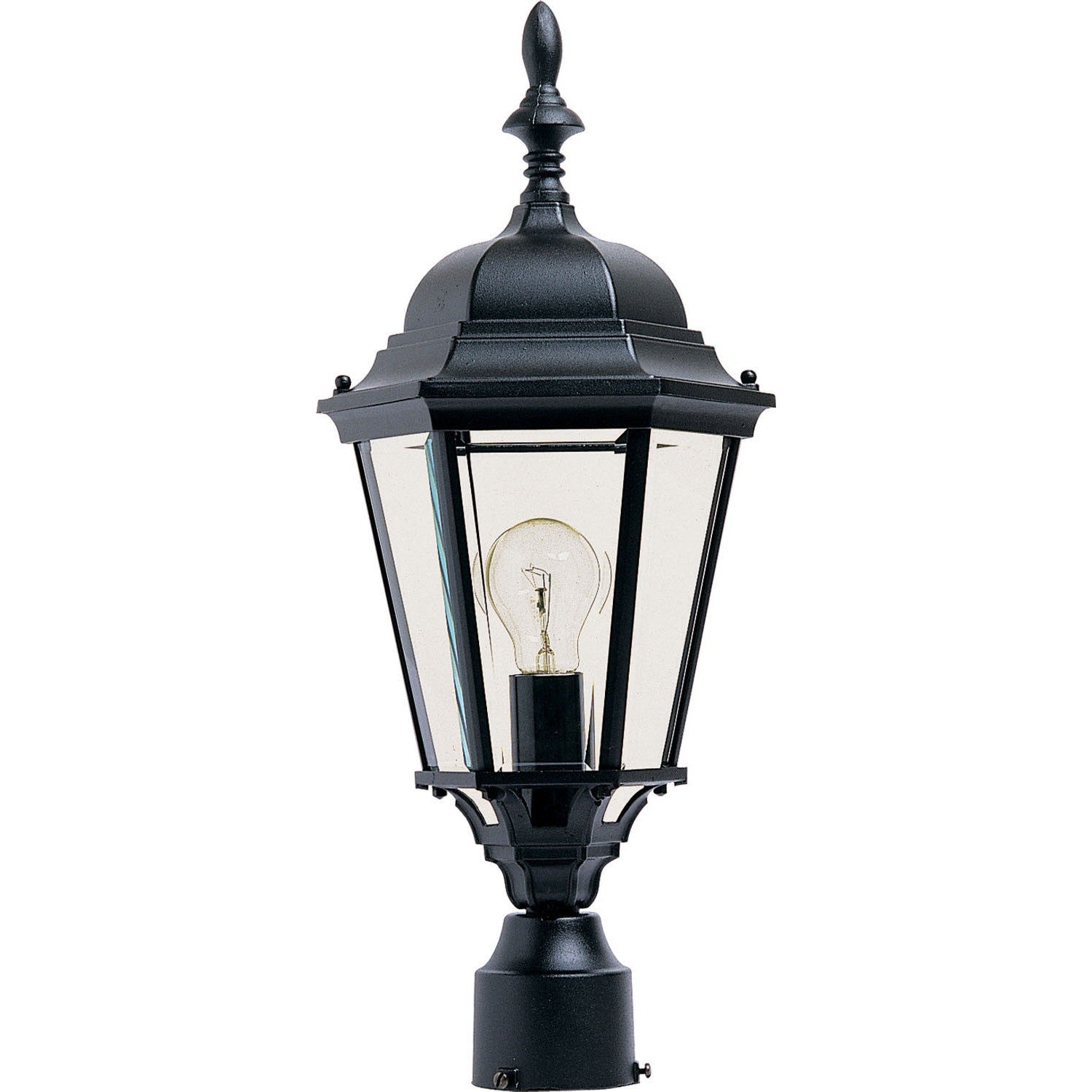 Maxim - 1005BK - One Light Outdoor Pole/Post Lantern - Westlake - Black