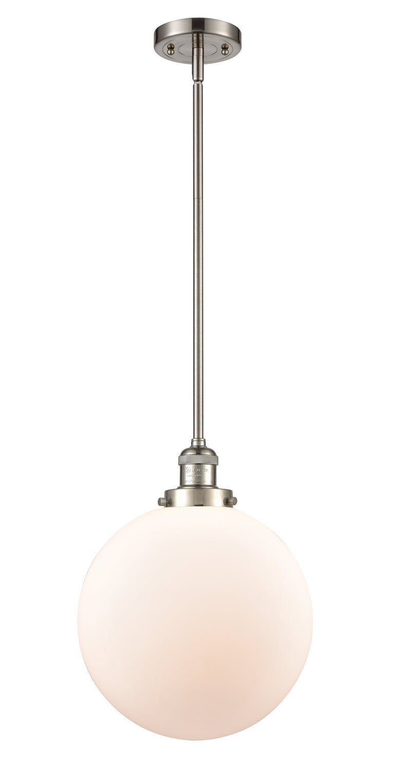Innovations - 201S-SN-G201-12 - One Light Mini Pendant - Franklin Restoration - Brushed Satin Nickel