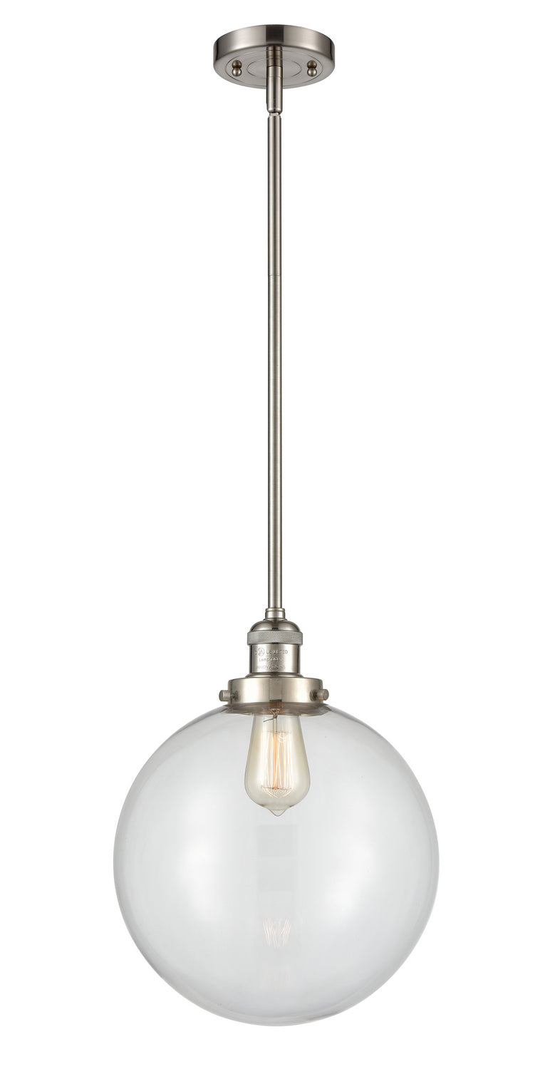 Innovations - 201S-SN-G202-12 - One Light Mini Pendant - Franklin Restoration - Brushed Satin Nickel