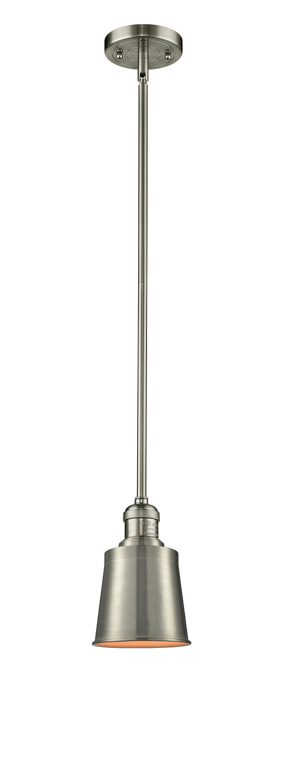 Innovations - 201S-SN-M9-SN - One Light Mini Pendant - Franklin Restoration - Brushed Satin Nickel