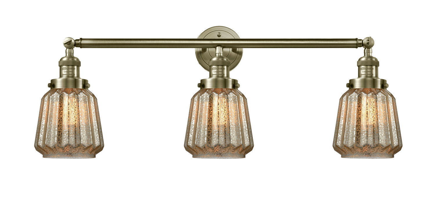 Innovations - 205-AB-G146 - Three Light Bath Vanity - Franklin Restoration - Antique Brass