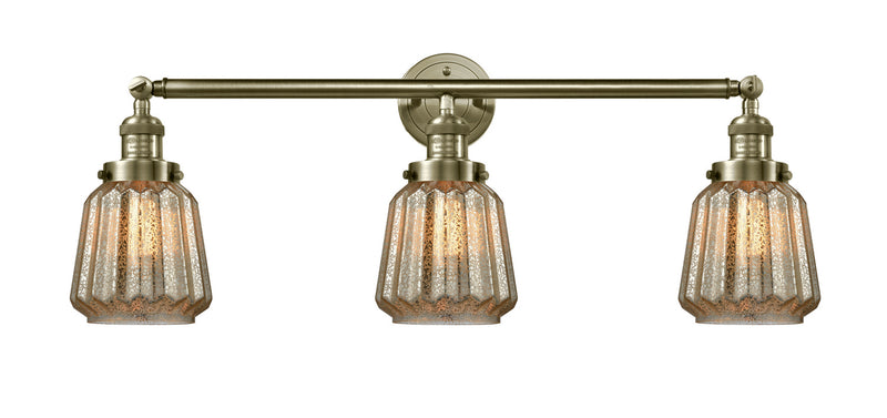 Innovations - 205-AB-G146 - Three Light Bath Vanity - Franklin Restoration - Antique Brass