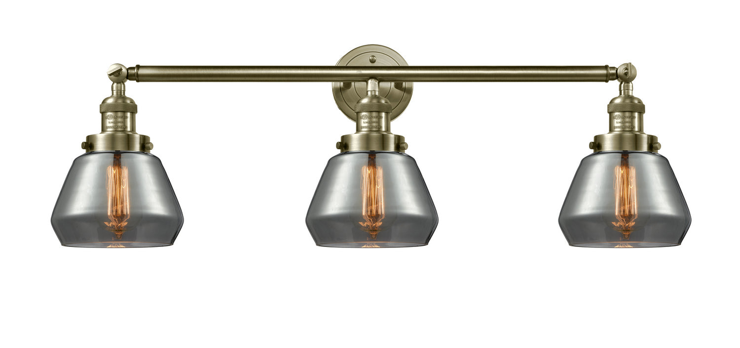 Innovations - 205-AB-G173 - Three Light Bath Vanity - Franklin Restoration - Antique Brass