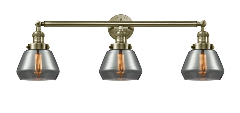 Innovations - 205-AB-G173 - Three Light Bath Vanity - Franklin Restoration - Antique Brass