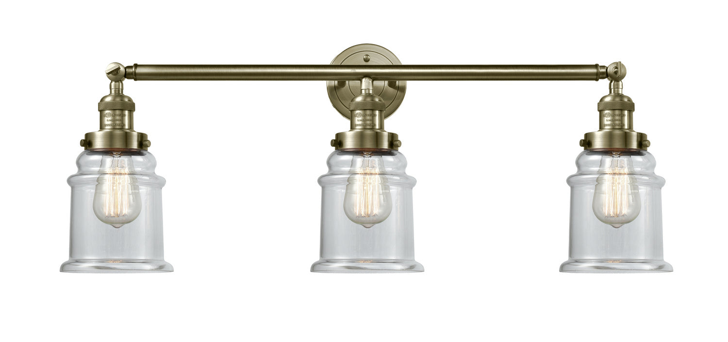 Innovations - 205-AB-G182 - Three Light Bath Vanity - Franklin Restoration - Antique Brass