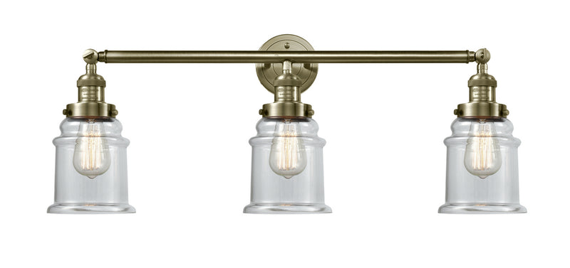 Innovations - 205-AB-G182 - Three Light Bath Vanity - Franklin Restoration - Antique Brass