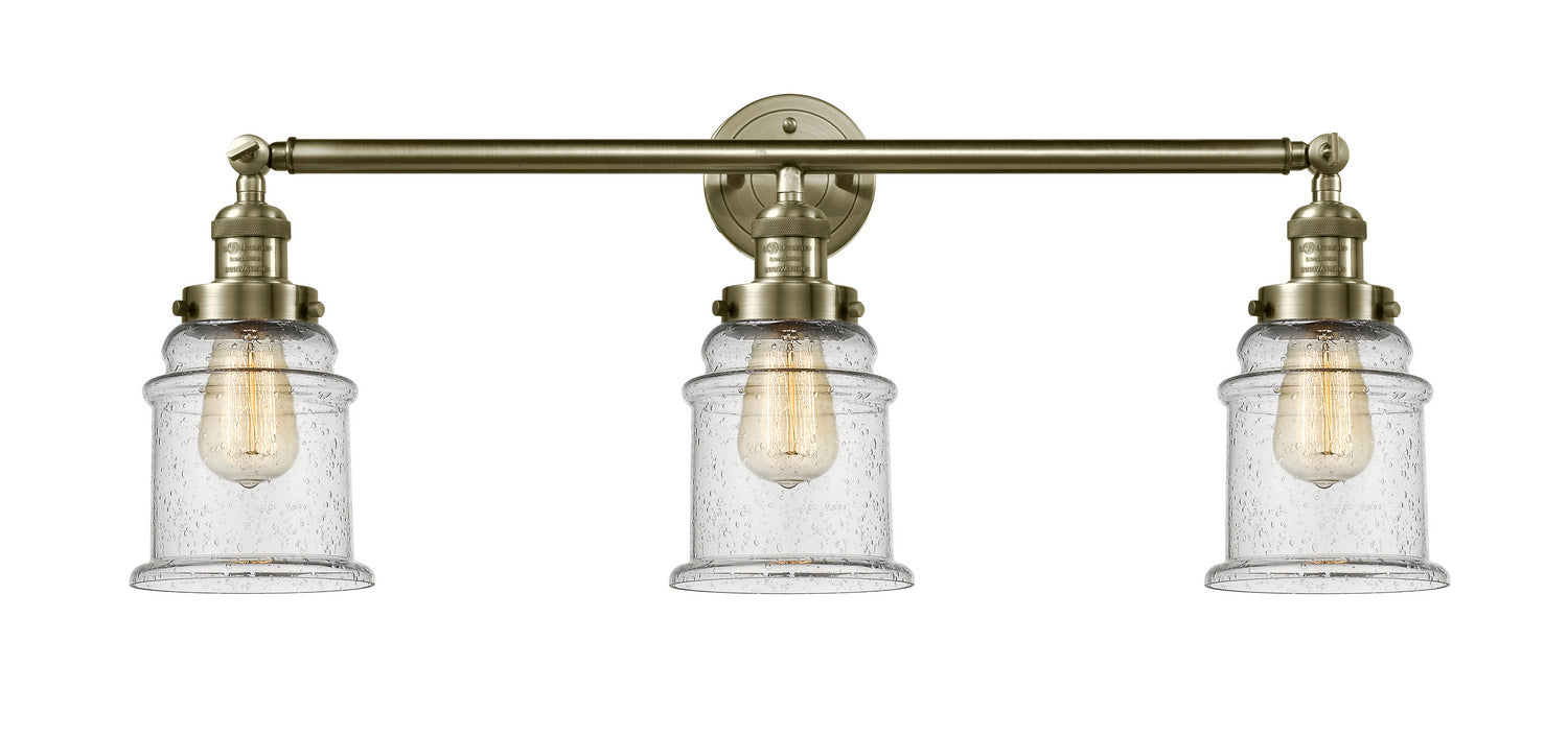 Innovations - 205-AB-G184 - Three Light Bath Vanity - Franklin Restoration - Antique Brass