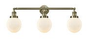 Innovations - 205-AB-G201-6 - Three Light Bath Vanity - Franklin Restoration - Antique Brass