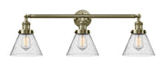 Innovations - 205-AB-G44 - Three Light Bath Vanity - Franklin Restoration - Antique Brass