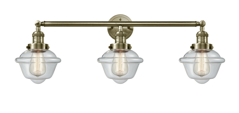 Innovations - 205-AB-G532 - Three Light Bath Vanity - Franklin Restoration - Antique Brass