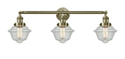 Innovations - 205-AB-G534 - Three Light Bath Vanity - Franklin Restoration - Antique Brass