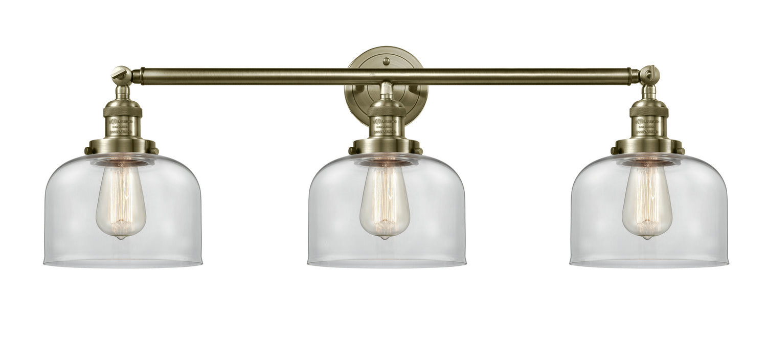 Innovations - 205-AB-G72 - Three Light Bath Vanity - Franklin Restoration - Antique Brass