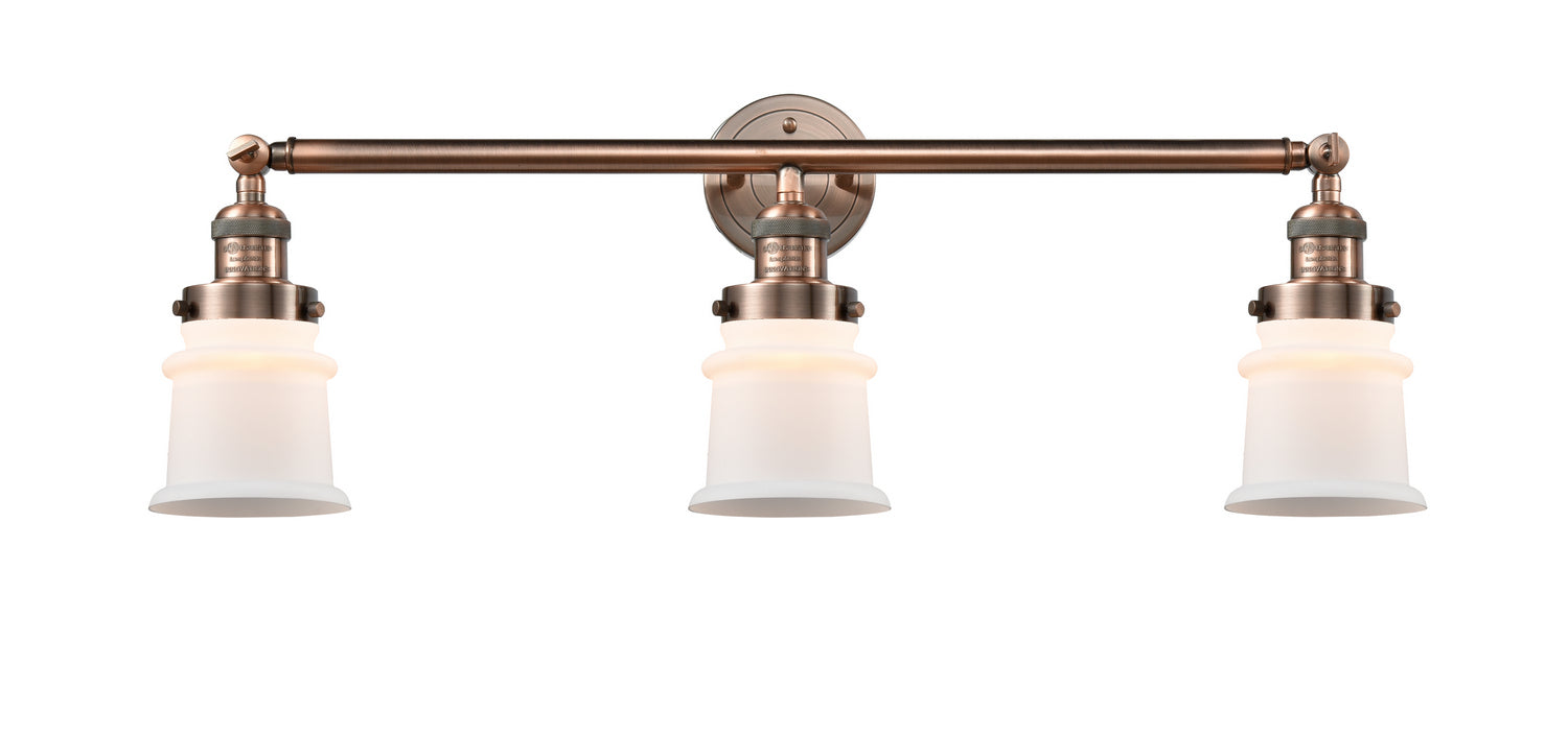 Innovations - 205-AC-G181S - Three Light Bath Vanity - Franklin Restoration - Antique Copper