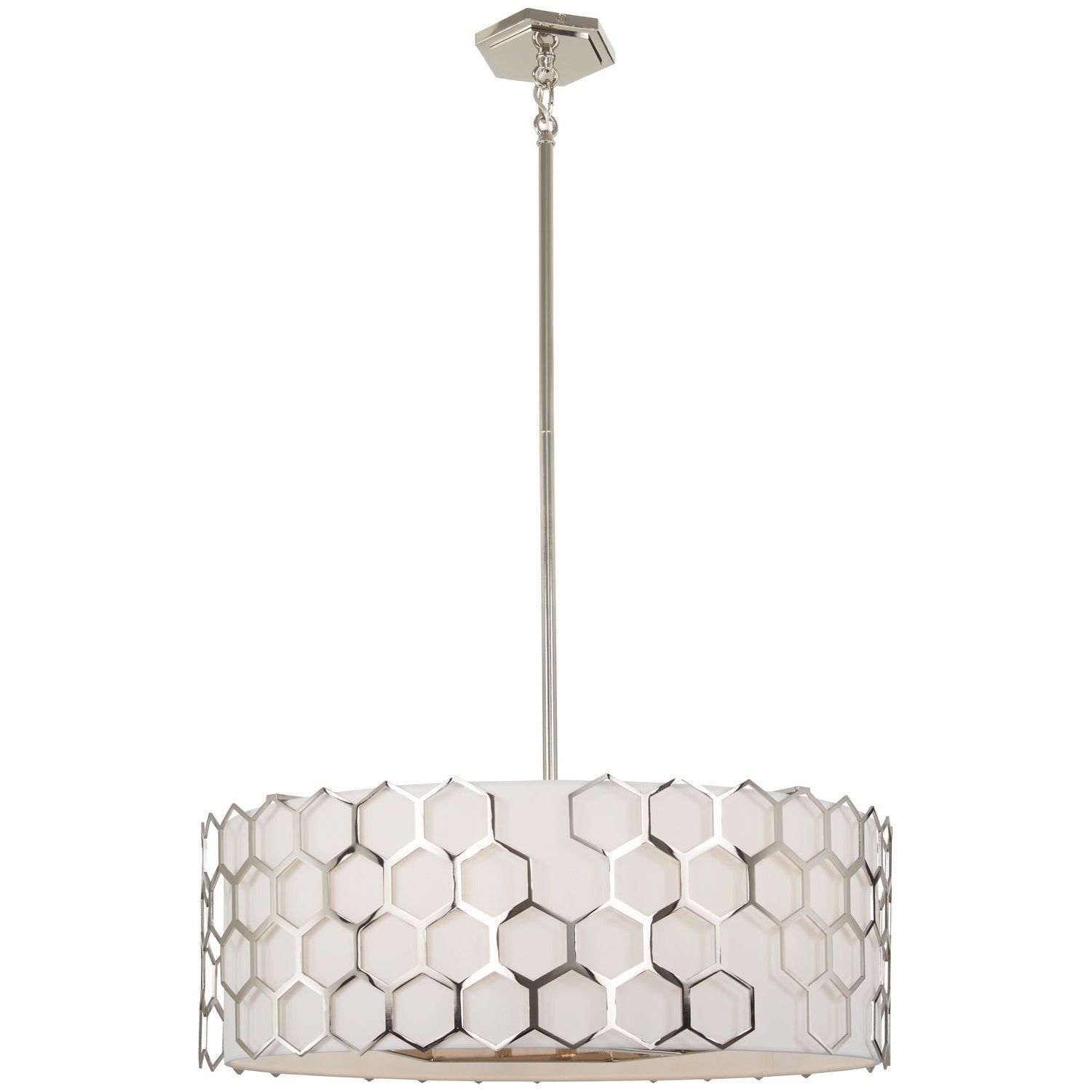 George Kovacs - P1896-613 - Six Light Pendant - Missing Link - Polished Nickel