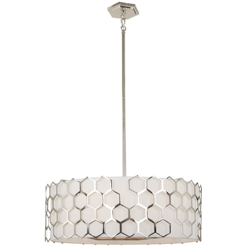 George Kovacs - P1896-613 - Six Light Pendant - Missing Link - Polished Nickel