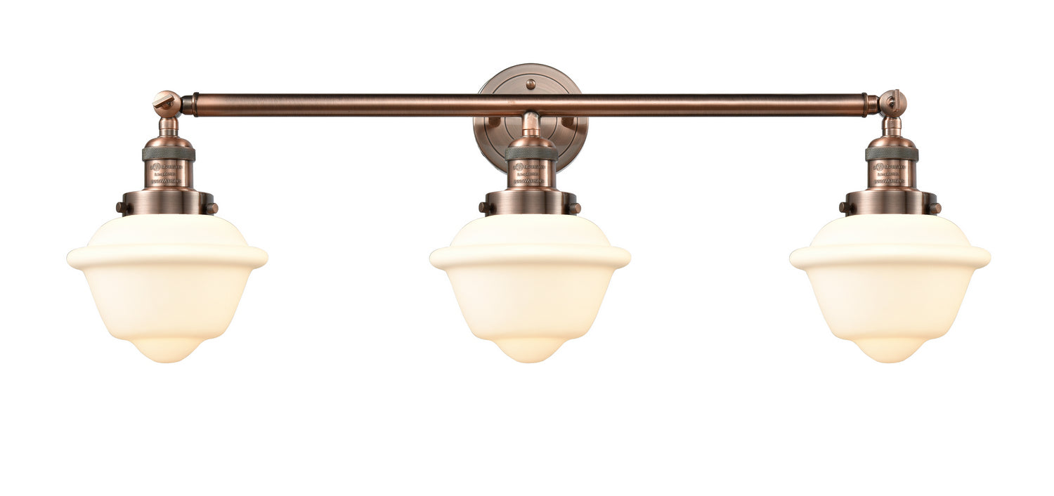 Innovations - 205-AC-G531 - Three Light Bath Vanity - Franklin Restoration - Antique Copper