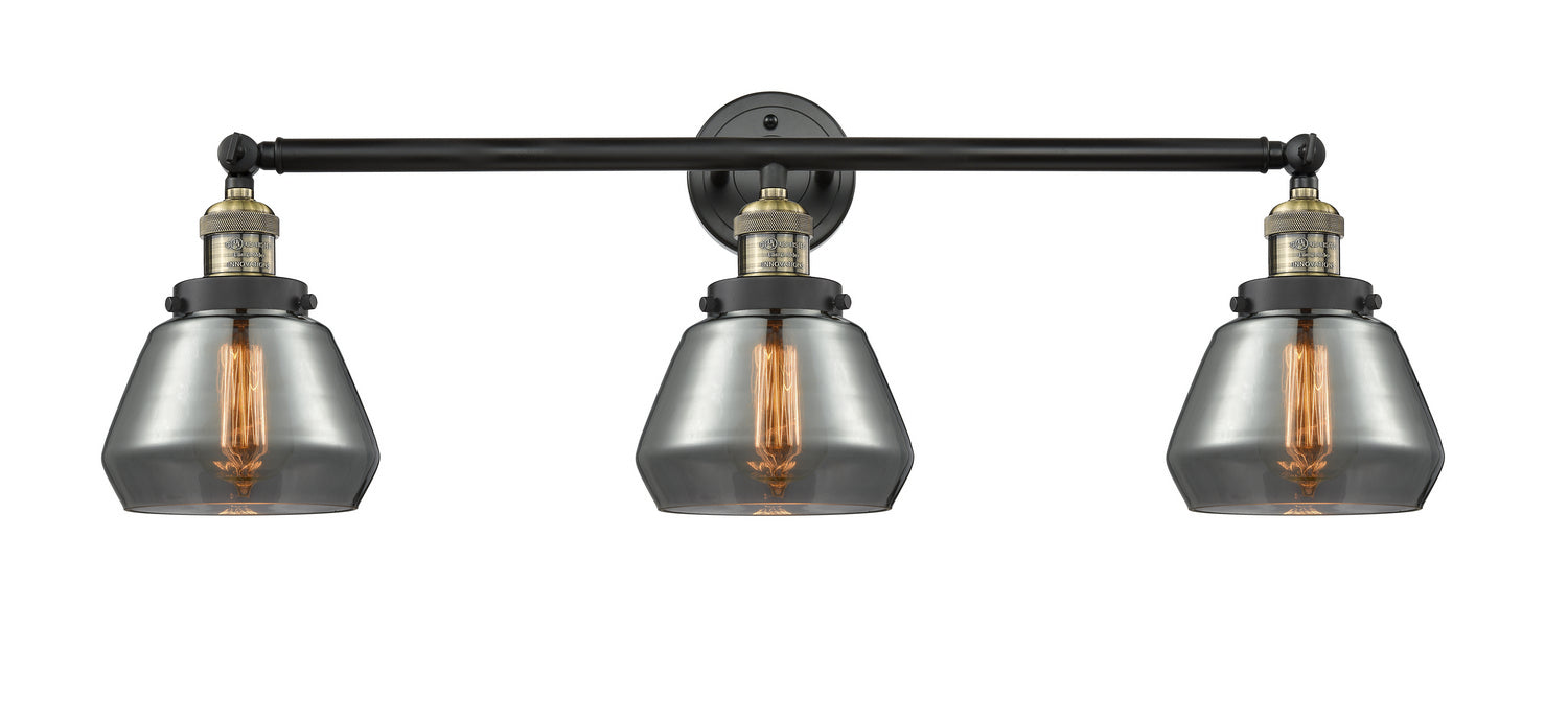 Innovations - 205-BAB-G173 - Three Light Bath Vanity - Franklin Restoration - Black Antique Brass