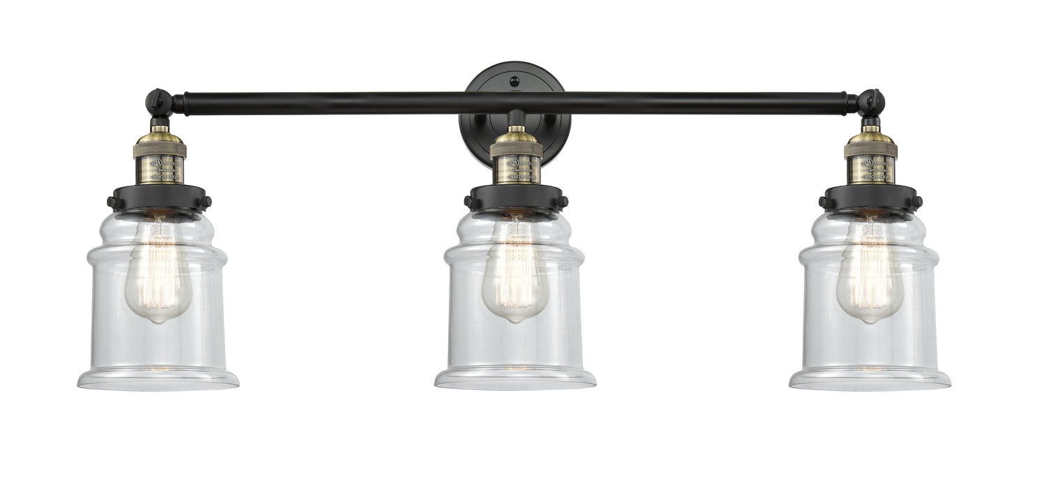 Innovations - 205-BAB-G182 - Three Light Bath Vanity - Franklin Restoration - Black Antique Brass