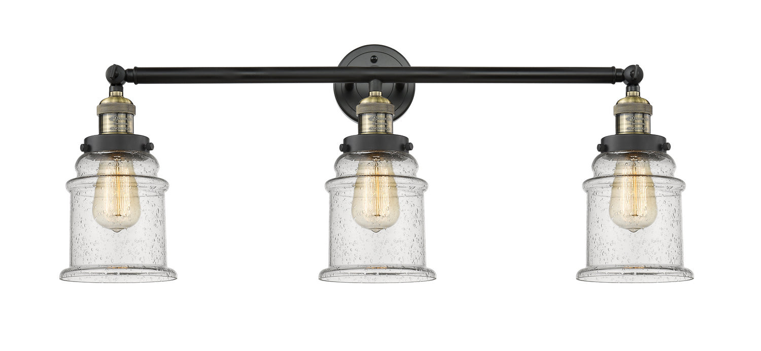 Innovations - 205-BAB-G184 - Three Light Bath Vanity - Franklin Restoration - Black Antique Brass