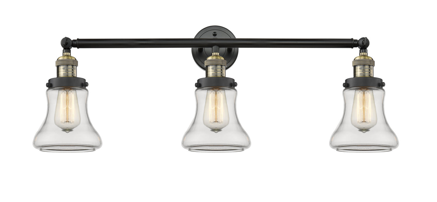 Innovations - 205-BAB-G192 - Three Light Bath Vanity - Franklin Restoration - Black Antique Brass