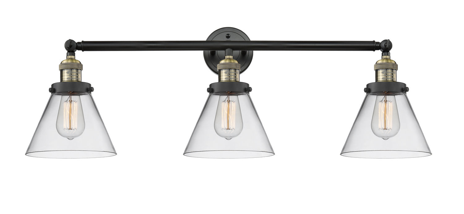 Innovations - 205-BAB-G42 - Three Light Bath Vanity - Franklin Restoration - Black Antique Brass