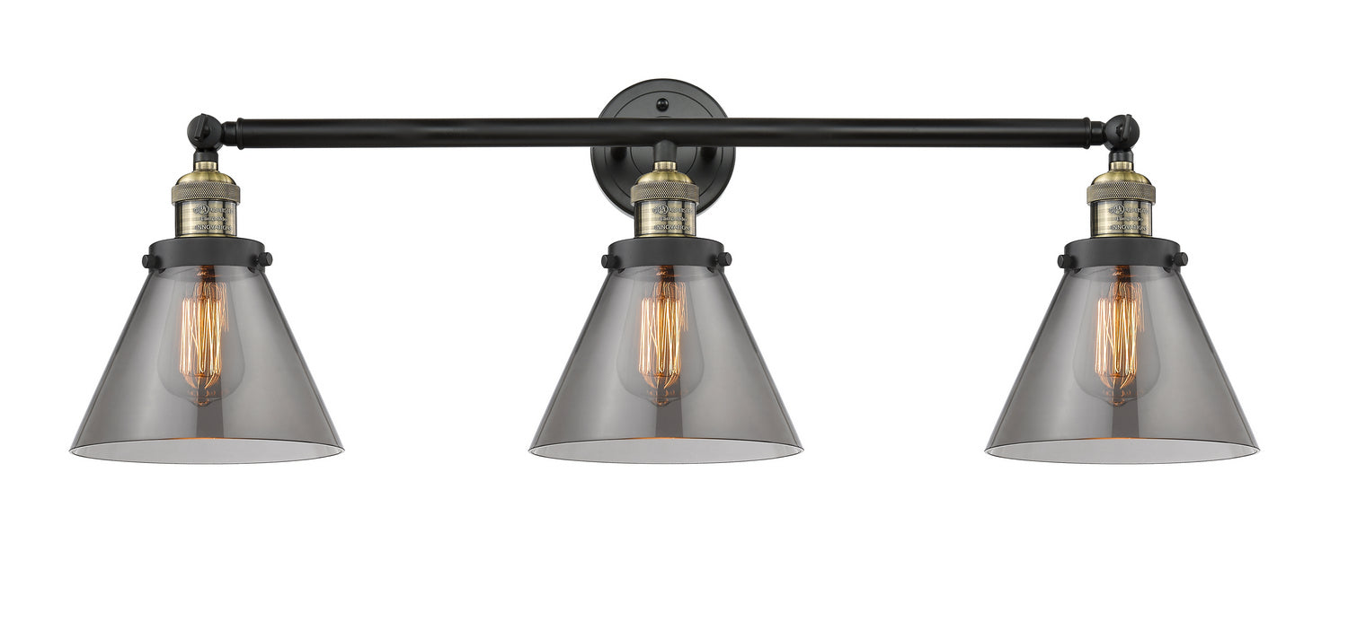 Innovations - 205-BAB-G43 - Three Light Bath Vanity - Franklin Restoration - Black Antique Brass