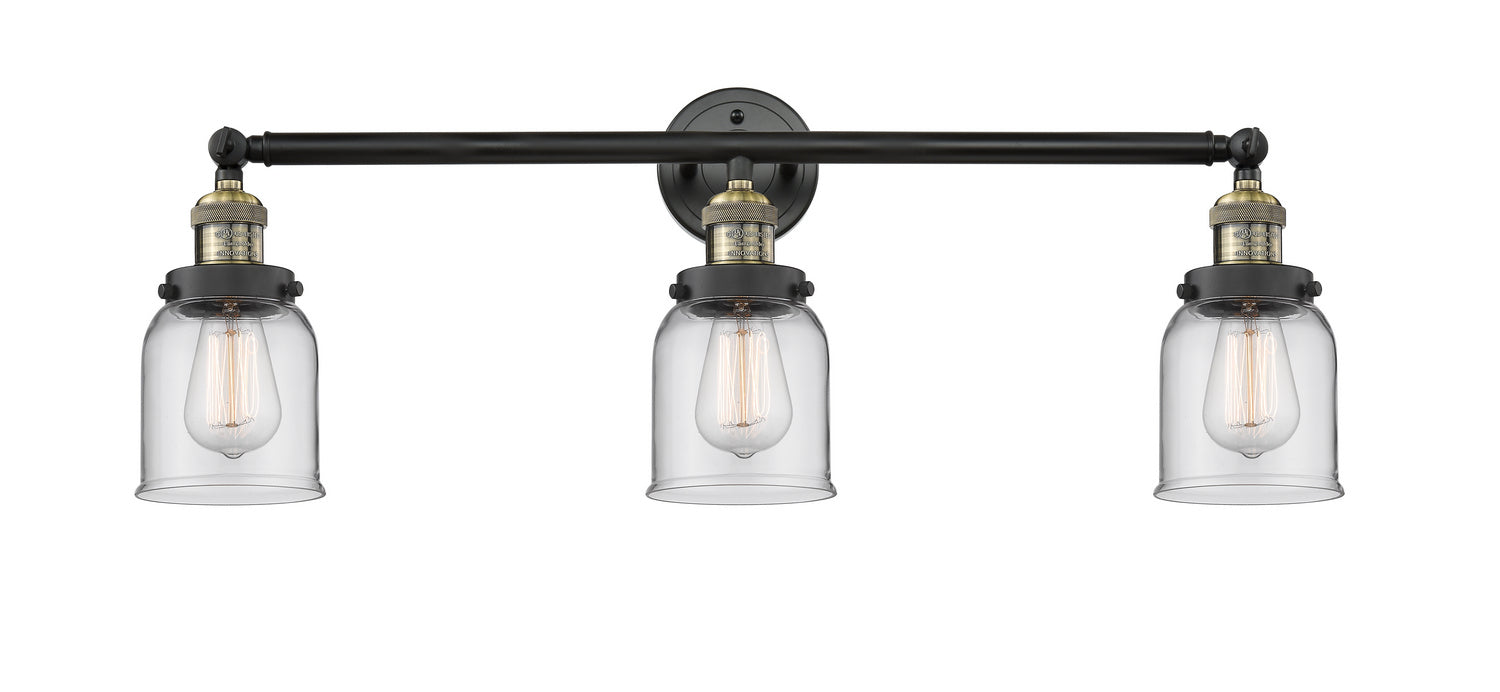 Innovations - 205-BAB-G52 - Three Light Bath Vanity - Franklin Restoration - Black Antique Brass